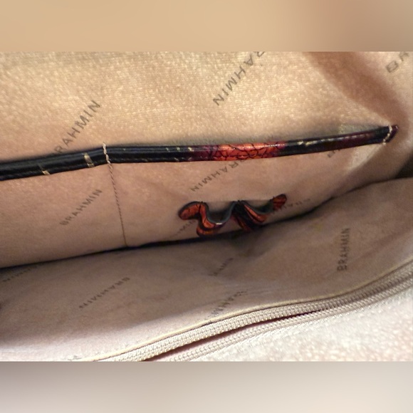 Brahmin’s Duxbury Satchel Contour Melbourne Large Handbag Shoulder Strap EUC - Picture 12 of 16